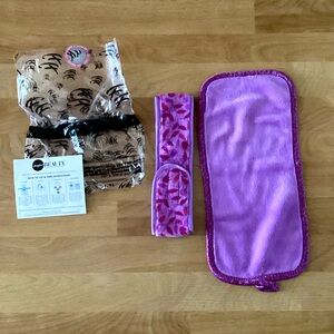 NEW campanelli fresh face makeup remover towel and headband